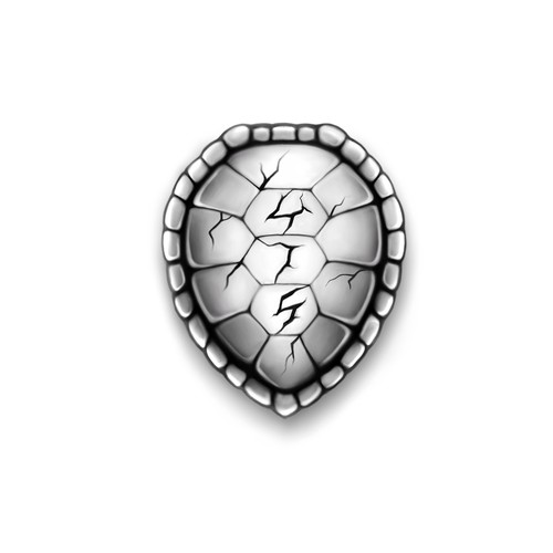 Shell design with the title 'Tortoise Shell Tattoo'