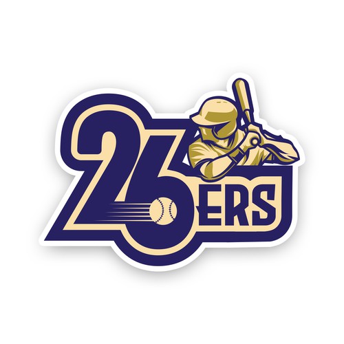 Baseball bat design with the title '26ERS Logo Concept'