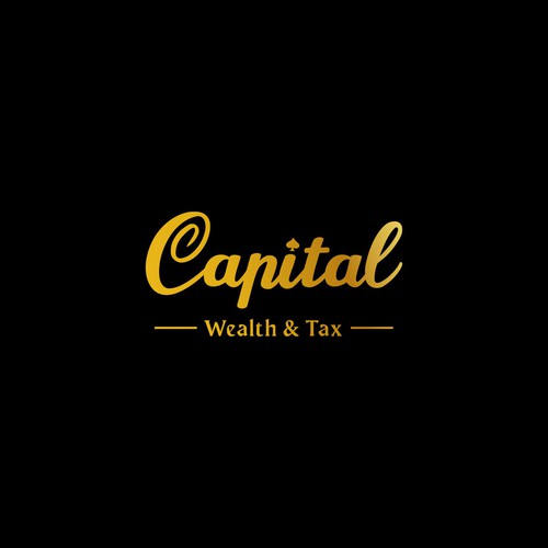 Wealth logo with the title 'Capital Wealth & Tax - Logo Design'