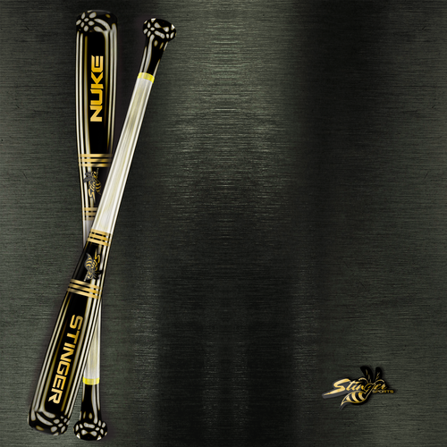 Shiny design with the title 'BBCOR BAT SLEEK DESIGN'