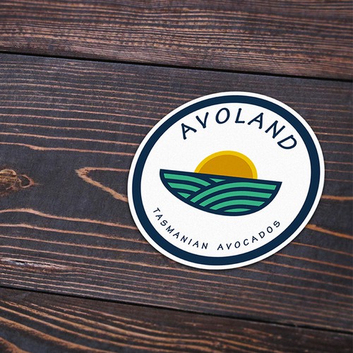 Avocado design with the title 'Logo for Avocado farm'