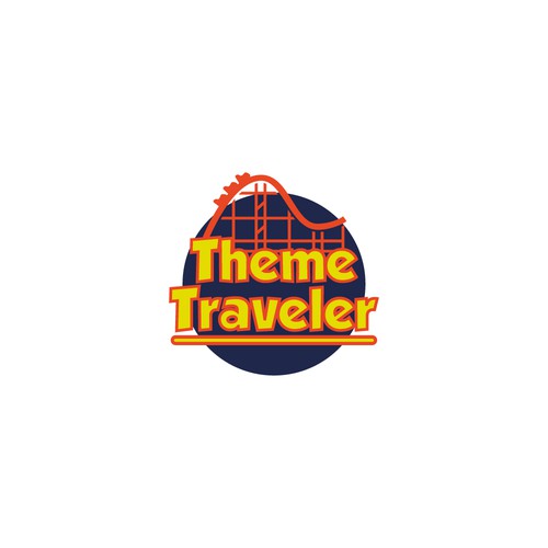 Theme design with the title 'Theme Traveler Logo'