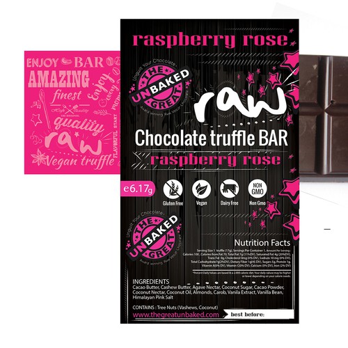 Chocolate packaging with the title 'Chocolate Bar '