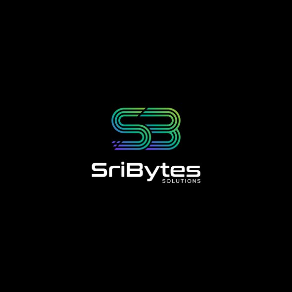 Sb logo with the title 'Logo Design for SriBytes Solutions'