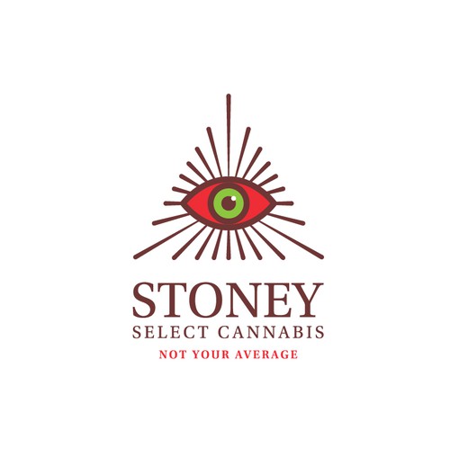 Humorous logo with the title 'Stoney Select Cannabis'