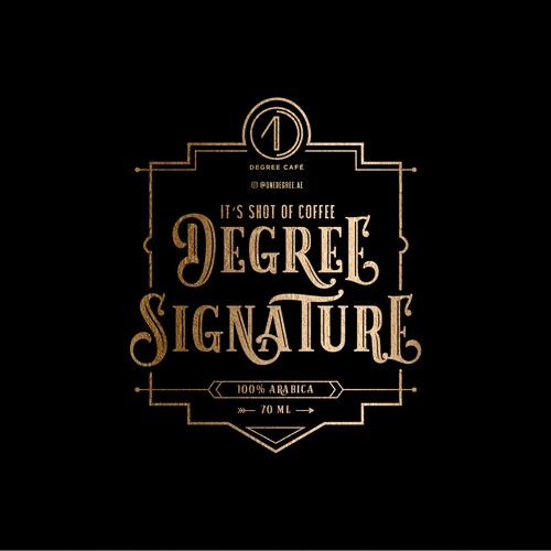 Hipster label with the title 'Premium Hipster Coffee Label Design'