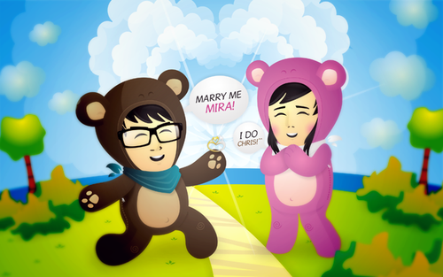 CorelDRAW illustration with the title 'Fancy Character Illustration'