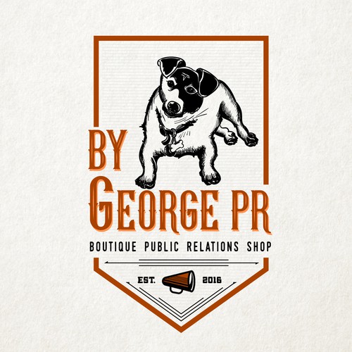 TV design with the title 'By George PR'