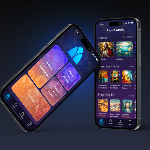 Figma design with the title 'Design the Ultimate Faith-Based App'