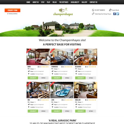 Custom website with the title 'Custom web design'
