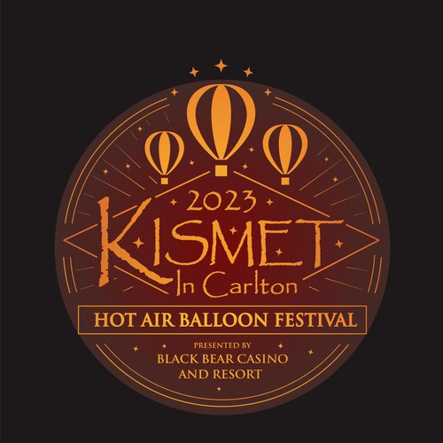 Air logo with the title 'Hot air balloon logo'