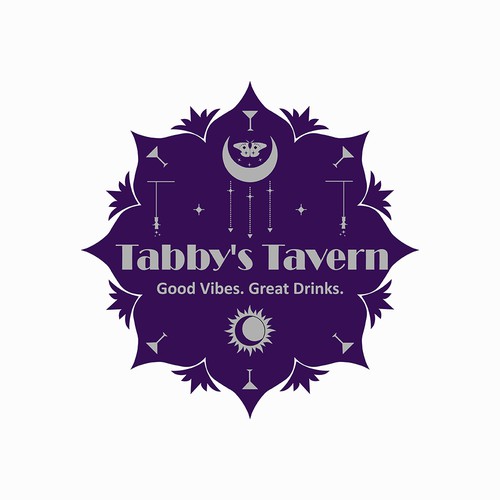 Tavern logo with the title 'Logo for the bar'