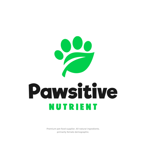 Dog brand with the title 'Pawsitive Nutrient'