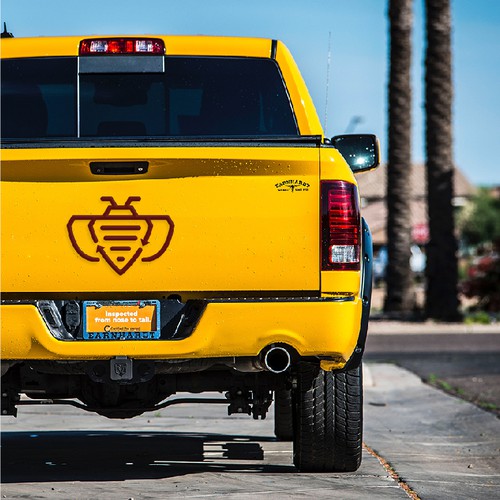 Recycling logo with the title 'Bold Identity design for "ScrapBees"'