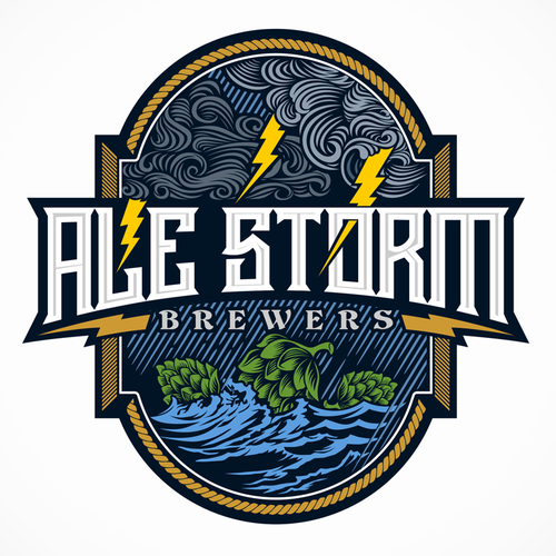 Storm design with the title 'Opportunity to create a craft beer logo for new Australian brewery'