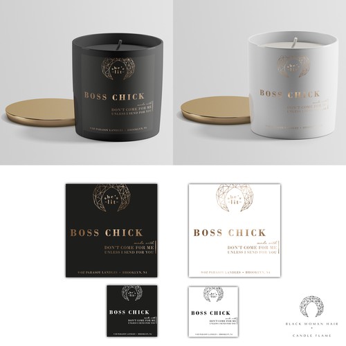 Modern Simple Elegant Candle Labels