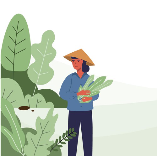 Community artwork with the title 'Social Illustration for Web Design'