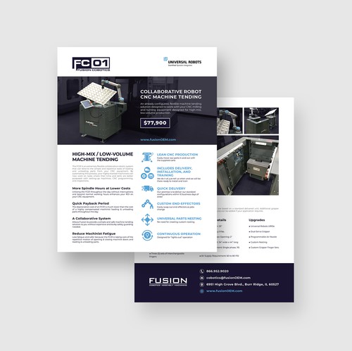 Robotics design with the title 'Clean & Modern Flyer Design'