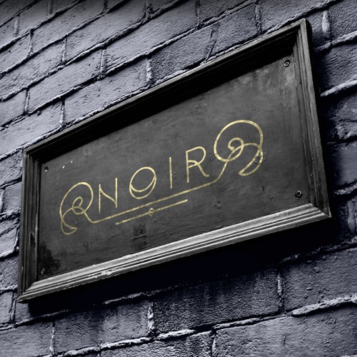 Black logo with the title 'Noir'