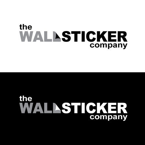 Wallpaper design with the title 'Wall Sticker Company'