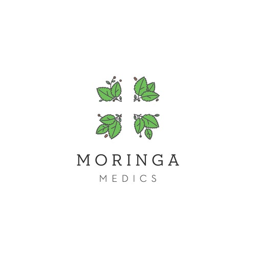 Cross brand with the title 'Moringa Medics Logo'
