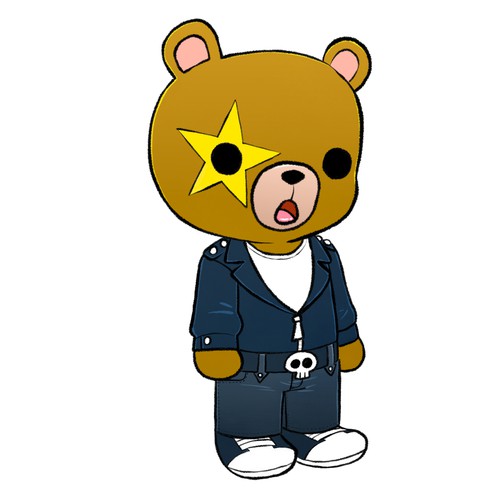 Doll design with the title 'Mascot Design'