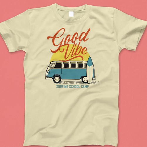 Beach t-shirt with the title 'Vw cars designs'