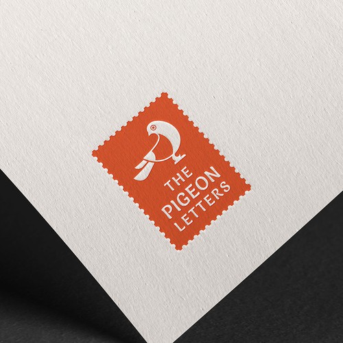 Pigeon logo with the title 'Minimal Logo for The Pigeon Letters.'