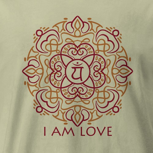 Yoga Letters Design Yoga T-Shirt by Puneripati