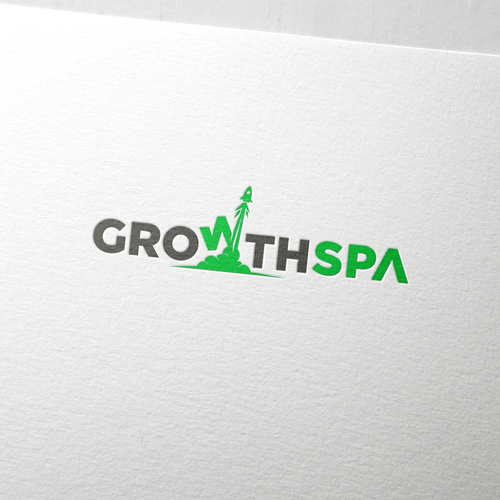 Digital agency logo with the title 'Growth Spa'