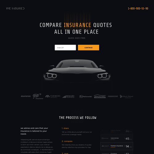 Auto design with the title 'Car Insurance'