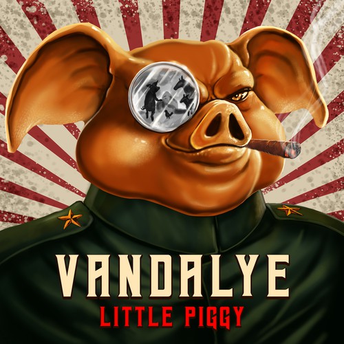 Band design with the title 'PiggyDictator'