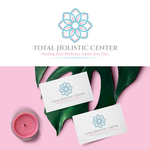 Mandala logo with the title 'sophisticated logo wellness  center'