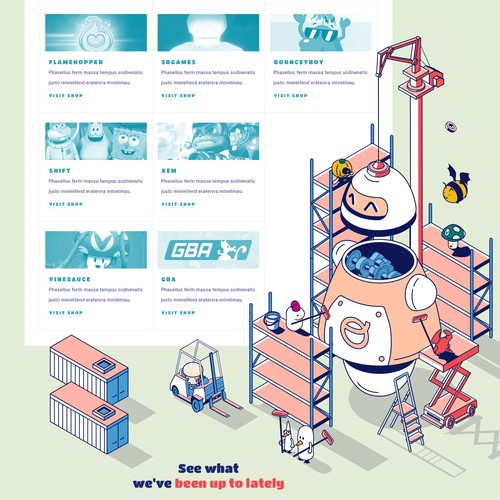 Illustrator website with the title 'Ownaj'