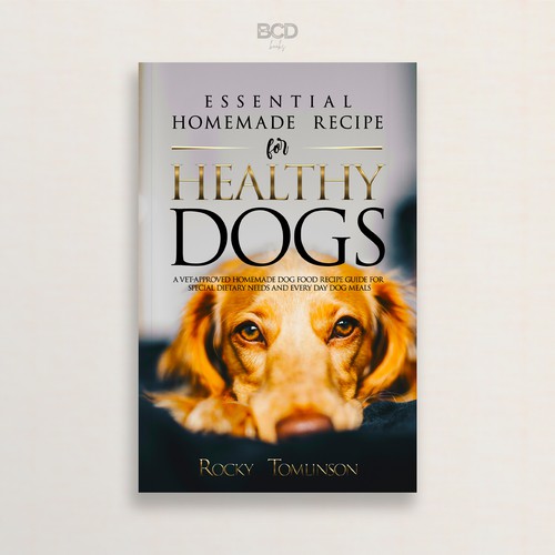 Dog book cover with the title 'Healthy Dogs'