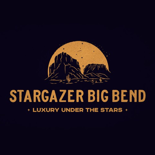 Cactus logo with the title 'Stargazer Big Bend'