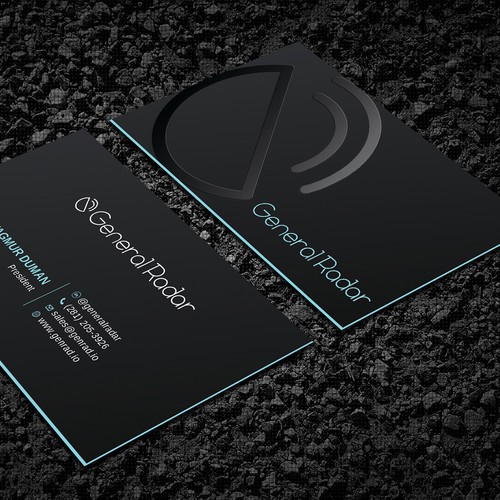 Spot UV design with the title 'Spot Vernish business card'