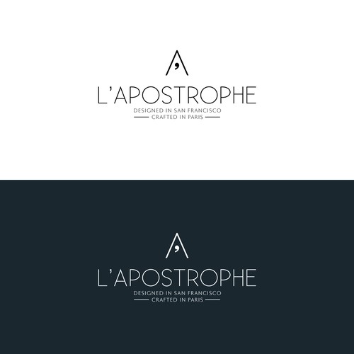 Type design with the title 'L'apostrophe'