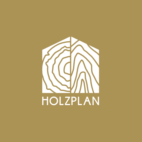 Sustainable design with the title 'Holzplan'