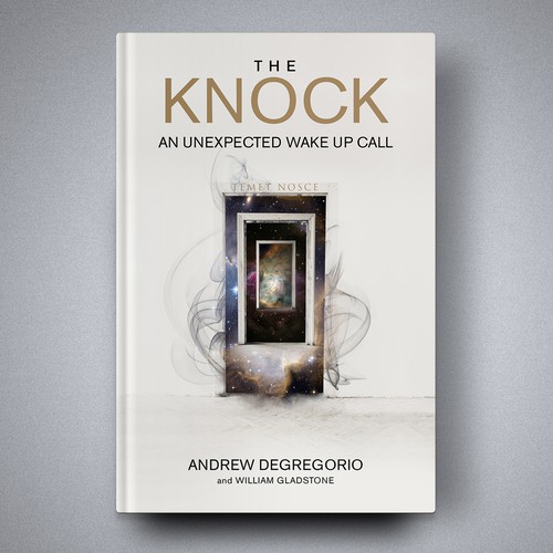Clean design with the title 'Book cover for The Knock'