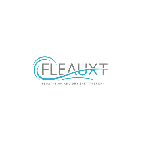 Pharmaceutical logo with the title 'Fleauxt | Floatation and Dry Salt Therapy'