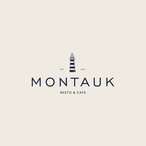 Modern vintage logo with the title 'Concept logo for Montauk'