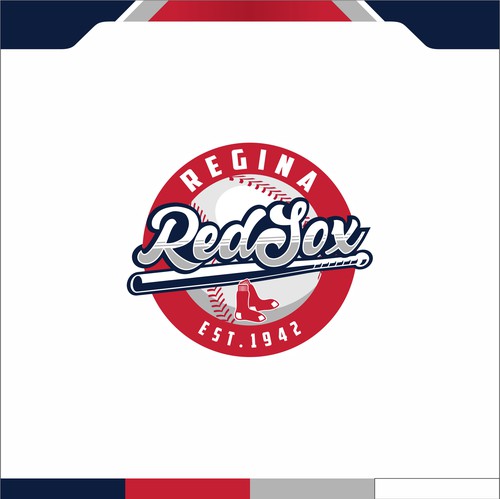 Sports brand with the title 'Regina Red Sox'