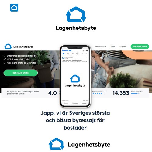 App brand with the title 'Home swaping App'