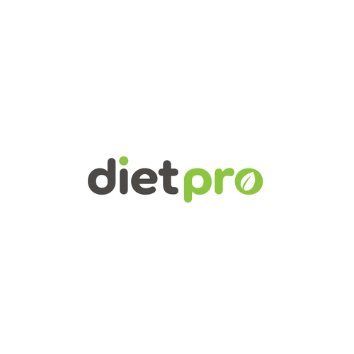 Diet logo with the title 'dietpro logo design'