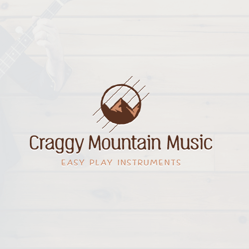 Music logo with the title 'Modern logo with handdrawn feel'