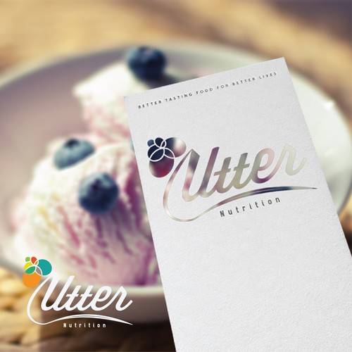 Ice cream brand with the title 'Logo concept for Healthy Ice Cream'