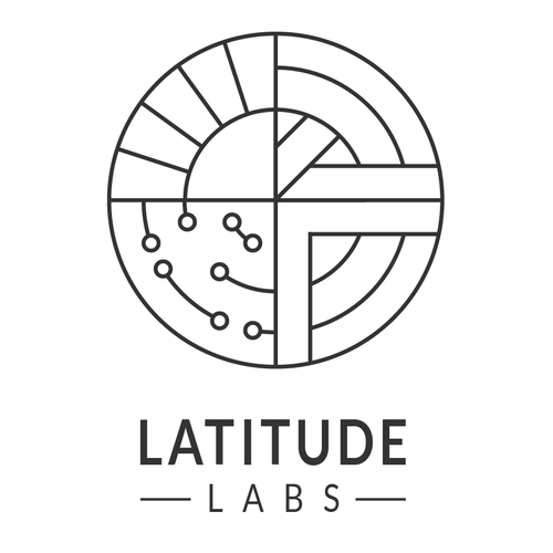 Craft brand with the title 'Geomatric logo Latitude Labs'