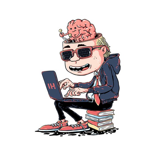 Fun t-shirt with the title 'T-shirt Design For IndieHackers'