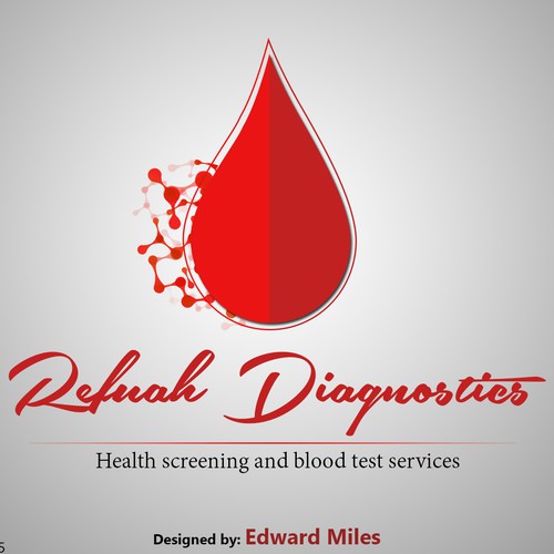 Lab testing logo with the title 'Medical clinic'